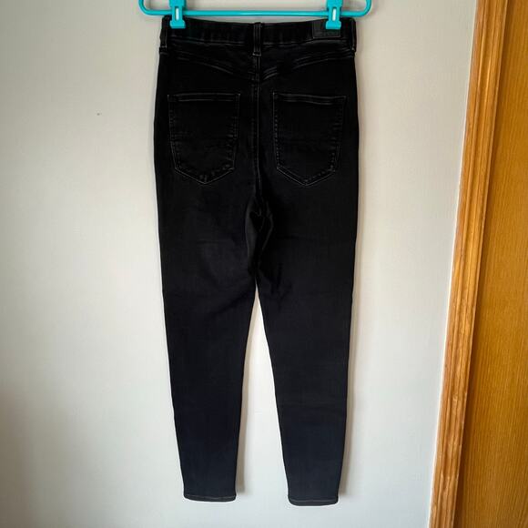 American Eagle Black Next Level Stretch Jegging Size 8 Regular - Picture 2 of 12